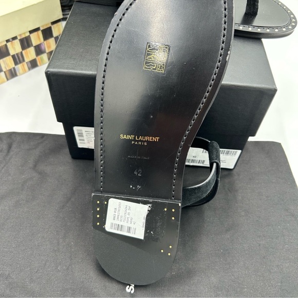 Women’s Saint Laurent to YSL Cassandra sandals size 42 made in Italy - Picture 7 of 9